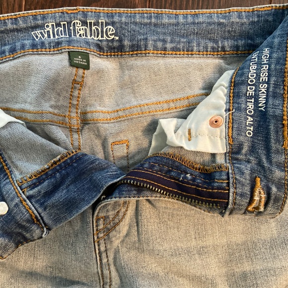 Wild Fable High Rose Skinny Jeans - Size 6 - Picture 4 of 4